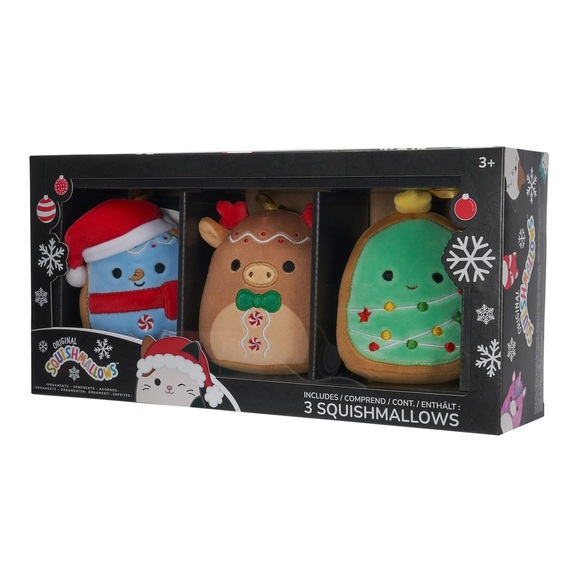 ⚡️New 4” Select Series Squishmallow Christmas Cookie Ornament Set - 3 pk - Picture 2 of 9